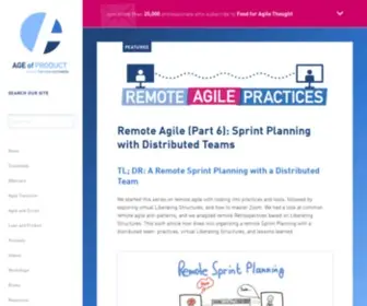 Age-OF-Product.com(Tools and insights for agile software development) Screenshot
