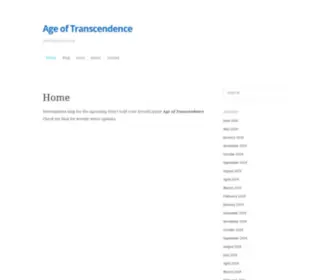 Age-OF-Transcendence.com(Development blog) Screenshot