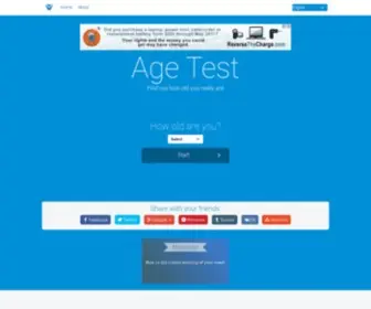 Age-Test.com(Age Test) Screenshot