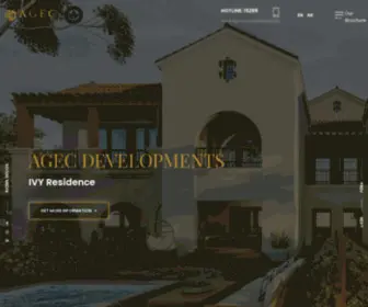 AgecGroup.com(AGEC Developments) Screenshot