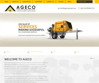 Agecokuwait.com(Arab Group for Equipment Construction) Screenshot