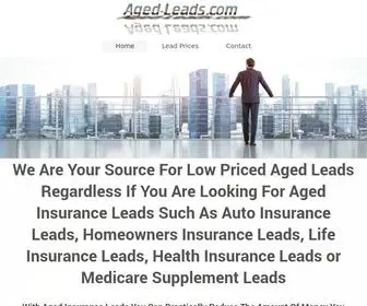 Aged-Leads.com(Aged Insurance Leads) Screenshot