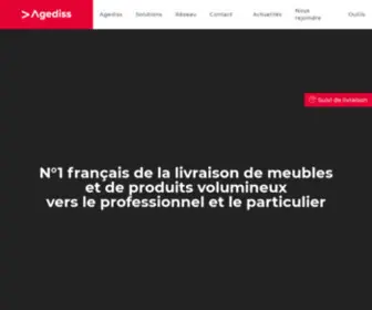 Agediss.com(Transporteur de meubles et produits volumineux) Screenshot