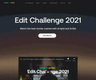 Ageditchallenge.io(Artgrid x Artlist Edit Challenge 2021) Screenshot