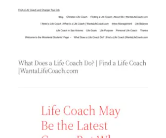 Ageesconsulting.com(Why Do I Want a Life Coach) Screenshot