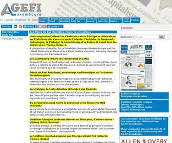 Agefi.lu(La Une du Fax et du Mensuel) Screenshot