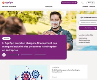 Agefiph.fr(Ouvrir l'emploi aux personnes handicap) Screenshot