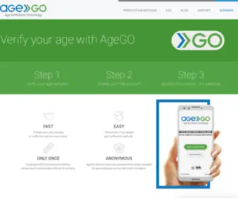 Agego.com(Age Verification Solution with Largest Industry Reach) Screenshot