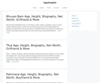 Ageheights.com(AgeHeights) Screenshot