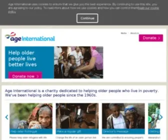Ageinternational.org.uk(Age International) Screenshot