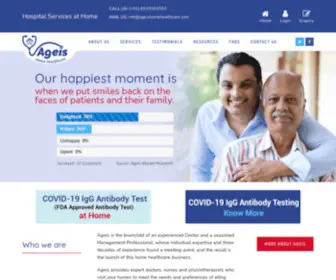 Ageishomehealthcare.com(Ageis Home Healthcare in Chennai) Screenshot