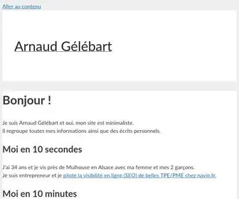 Agelebart.fr(Arnaud Gélébart) Screenshot