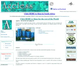 Ageless.co.za(Ageless the anti) Screenshot