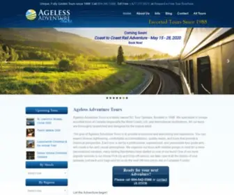 Agelessadventures.com(Ageless Adventure Tours) Screenshot