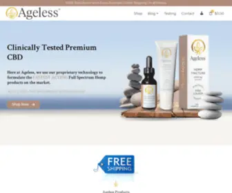 Agelesslabs.com(Water-Soluble CBD) Screenshot