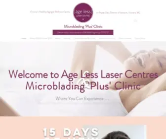 Agelesslasercentres.com(Laser Skin Care) Screenshot