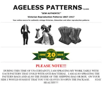 Agelesspatterns.com(PATTERNS™©1999) Screenshot