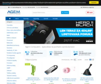 Agem.sk(AGEM Computers ESHOP) Screenshot