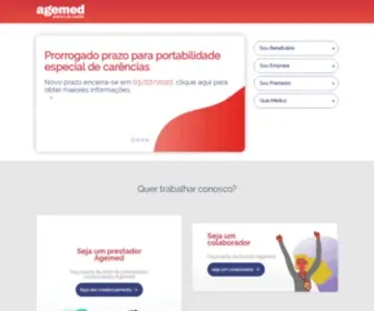 Agemed.com.br(Planos de Saúde) Screenshot