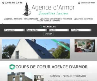 Agence-Armor.fr(Immobilier Lancieux) Screenshot