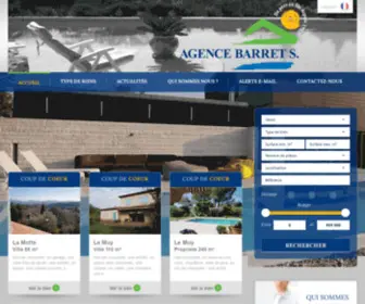 Agence-Barret.com(Agence immobilière Barret S) Screenshot