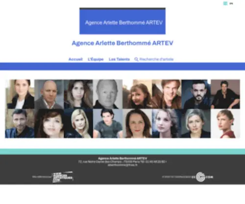 Agence-Berthomme.com(Agence Arlette Berthommé ARTEV) Screenshot