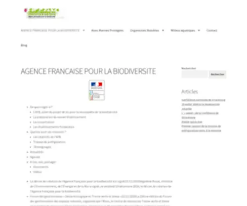 Agence-Francaise-Biodiversite.fr(Agence Francaise Biodiversite) Screenshot