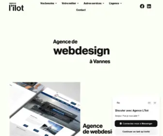 Agence-Lilot.com(Agence L'Îlot) Screenshot