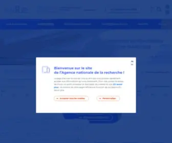 Agence-Nationale-Recherche.fr(Le financement sur projet au service de la Recherche) Screenshot