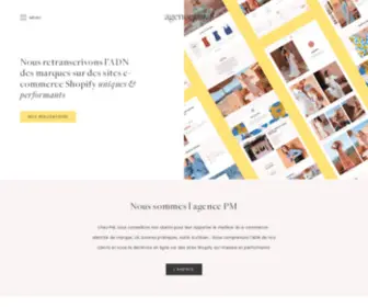 Agence-PM-Shopify.com(Agence PM) Screenshot
