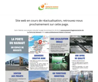 Agence-Porteduhainaut.com(Porte du Hainaut Développement) Screenshot