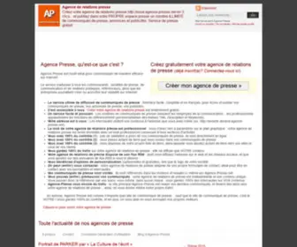 Agence-Presse.net(Agence Presse) Screenshot
