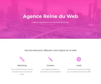 Agence-Reineduweb.fr(Agence Reine du Web) Screenshot