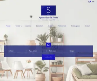 Agence-Souille.com(Agence immobilière Marmande) Screenshot