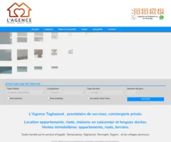 Agence-Taghazout.com(L'agence) Screenshot