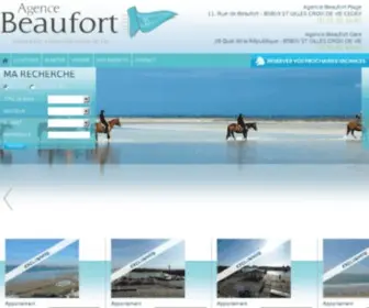 Agencebeaufort.fr(Agence immobiliere Saint Gilles Croix de Vie indépendante) Screenshot