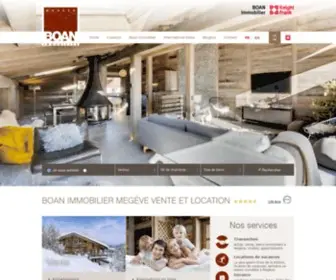 Agenceboan.com(BOAN Immobilier Megève) Screenshot
