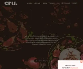 Agencecru.fr(Agence Cru) Screenshot