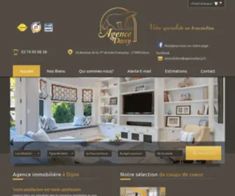 Agencedarcy.fr(Agence immobilière Dijon) Screenshot