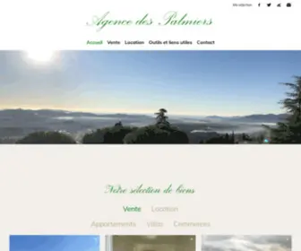 Agencedespalmiers-Grasse.com(Agence des Palmiers real estate Grasse) Screenshot