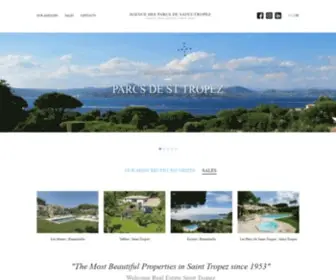 Agencedesparcs.com(Agence des Parcs) Screenshot