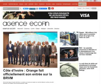 Agenceecofin.com(ACCUEIL ECOFIN) Screenshot