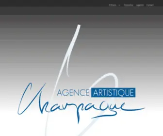 Agencegenevievechampagne.com(Agence Artistique Genevieve Champagne) Screenshot