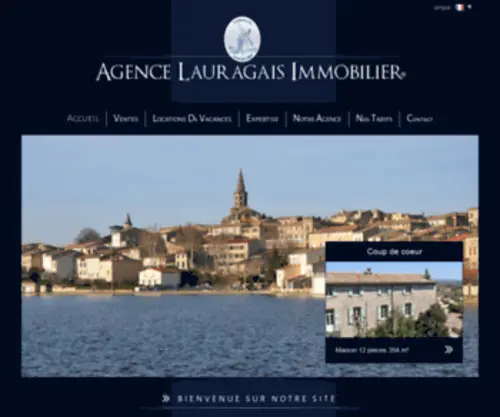 Agencelauragaisimmobilier.fr(Agence Lauragais Immobilier Castelnaudary et environs) Screenshot