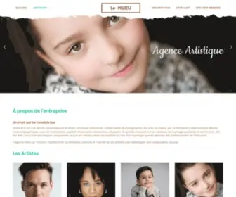 Agencelemilieu.com(Agence d'artistes) Screenshot