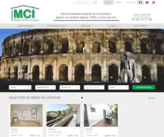 Agencemci.com(Immobilier Nimes) Screenshot