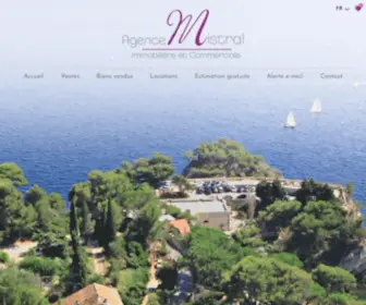 Agencemistral.fr(Agence Mistral) Screenshot