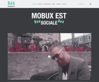 Agencemobux.com(MOBUX est une agence de marketing et de publicité située en plein coeur du Vieux) Screenshot