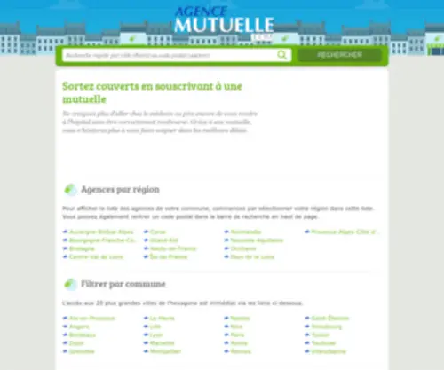 Agencemutuelle.com(Les meilleures mutuelles de votre commune) Screenshot
