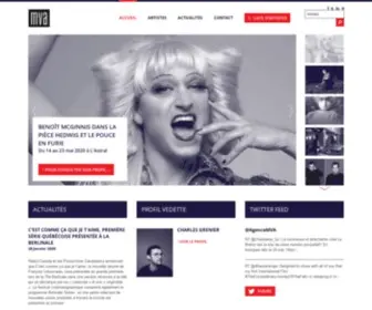 Agencemva.com(Représentation d'artistes) Screenshot
